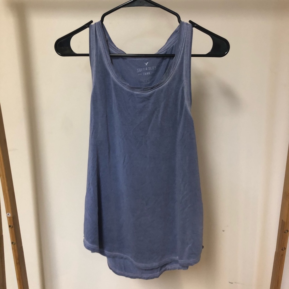 AE Soft and sexy blue tank